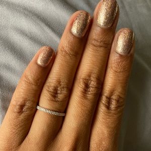 Diamond Half Eternity Band in Rose Gold